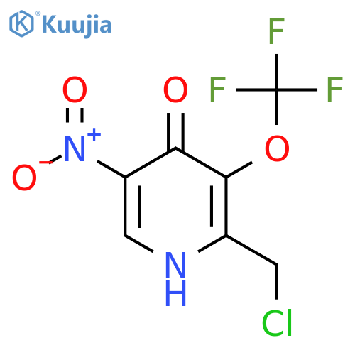2-(Chloromethyl)-4-hydroxy-5-nitro-3-(trifluoromethoxy)pyridine structure