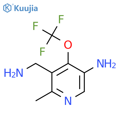 5-Amino-3-(aminomethyl)-2-methyl-4-(trifluoromethoxy)pyridine structure