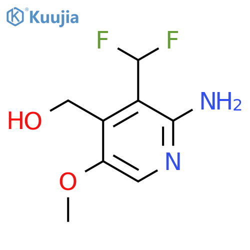 2-Amino-3-(difluoromethyl)-5-methoxypyridine-4-methanol structure