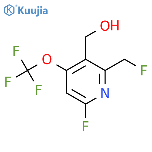 6-Fluoro-2-(fluoromethyl)-4-(trifluoromethoxy)pyridine-3-methanol structure