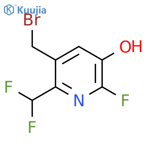 3-(Bromomethyl)-2-(difluoromethyl)-6-fluoro-5-hydroxypyridine structure