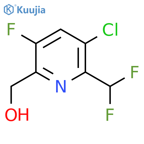 3-Chloro-2-(difluoromethyl)-5-fluoropyridine-6-methanol structure