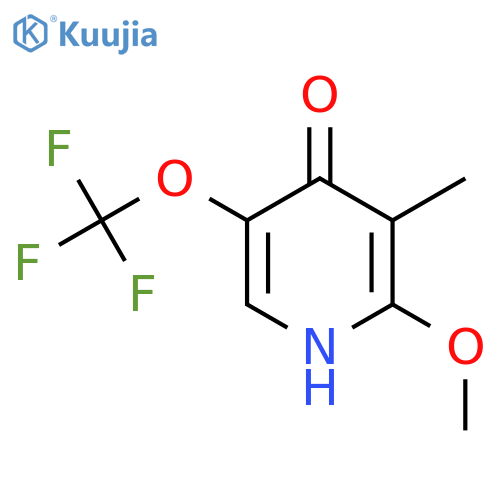 4-Hydroxy-2-methoxy-3-methyl-5-(trifluoromethoxy)pyridine structure