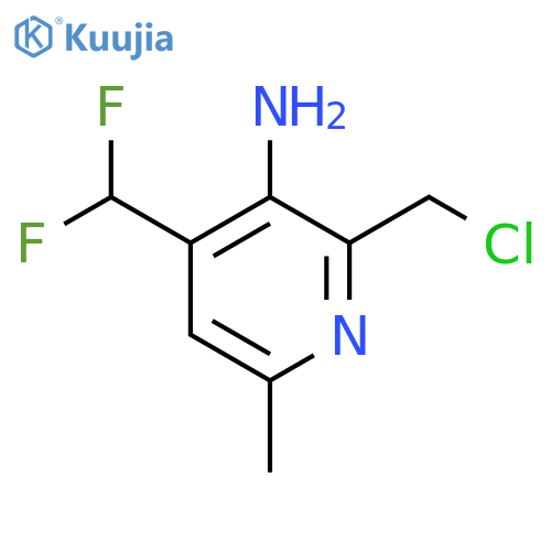 3-Amino-2-(chloromethyl)-4-(difluoromethyl)-6-methylpyridine structure