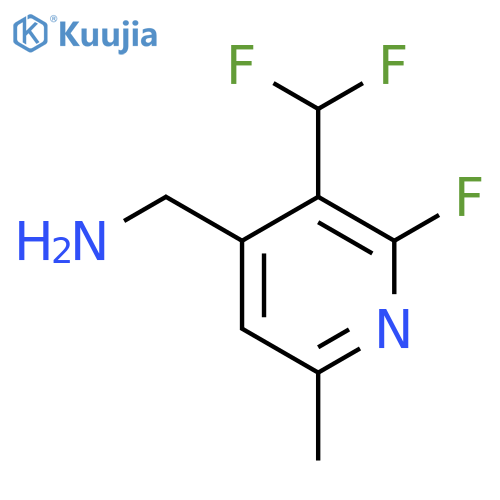 4-(Aminomethyl)-3-(difluoromethyl)-2-fluoro-6-methylpyridine structure