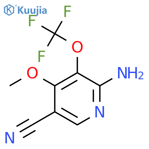 2-Amino-5-cyano-4-methoxy-3-(trifluoromethoxy)pyridine structure