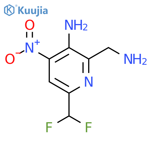 3-Amino-2-(aminomethyl)-6-(difluoromethyl)-4-nitropyridine structure