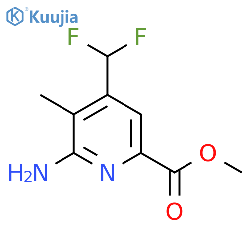 Methyl 2-amino-4-(difluoromethyl)-3-methylpyridine-6-carboxylate structure