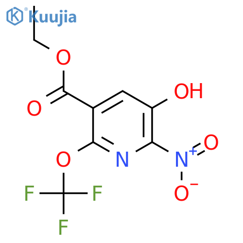 Ethyl 3-hydroxy-2-nitro-6-(trifluoromethoxy)pyridine-5-carboxylate structure