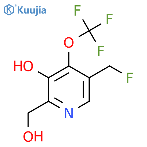 5-(Fluoromethyl)-3-hydroxy-4-(trifluoromethoxy)pyridine-2-methanol structure