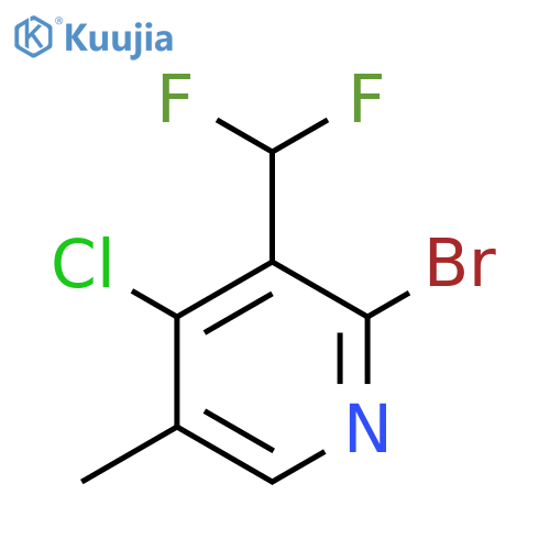2-Bromo-4-chloro-3-(difluoromethyl)-5-methylpyridine structure