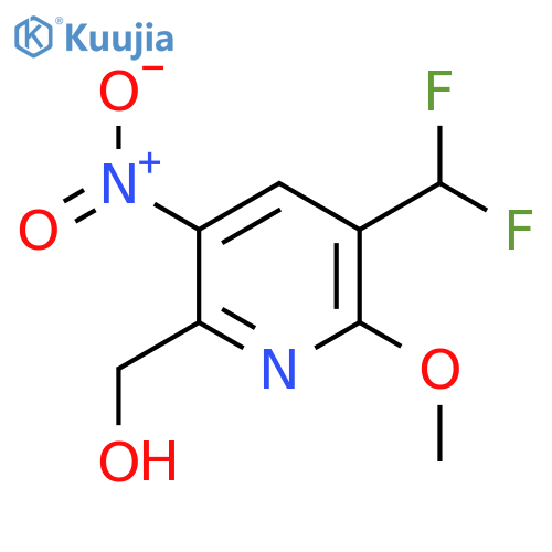 3-(Difluoromethyl)-2-methoxy-5-nitropyridine-6-methanol structure