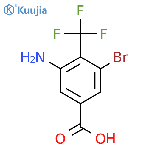 3-Amino-5-bromo-4-(trifluoromethyl)benzoic acid structure