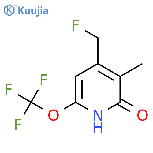4-(Fluoromethyl)-2-hydroxy-3-methyl-6-(trifluoromethoxy)pyridine structure