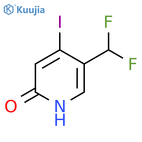 5-(Difluoromethyl)-4-iodo-2-hydroxypyridine structure