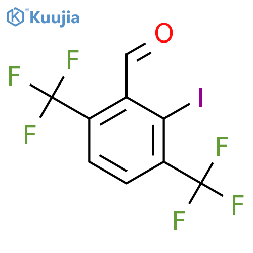 3,6-Bis(trifluoromethyl)-2-iodobenzaldehyde structure