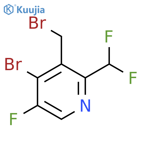 4-Bromo-3-(bromomethyl)-2-(difluoromethyl)-5-fluoropyridine structure
