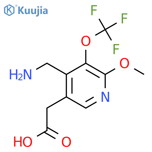 4-(Aminomethyl)-2-methoxy-3-(trifluoromethoxy)pyridine-5-acetic acid structure