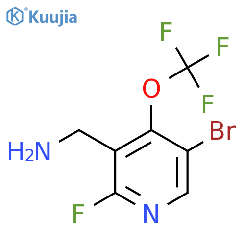 3-(Aminomethyl)-5-bromo-2-fluoro-4-(trifluoromethoxy)pyridine structure