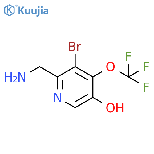 2-(Aminomethyl)-3-bromo-5-hydroxy-4-(trifluoromethoxy)pyridine structure