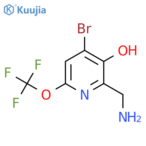 2-(Aminomethyl)-4-bromo-3-hydroxy-6-(trifluoromethoxy)pyridine structure