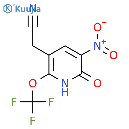 2-Hydroxy-3-nitro-6-(trifluoromethoxy)pyridine-5-acetonitrile structure
