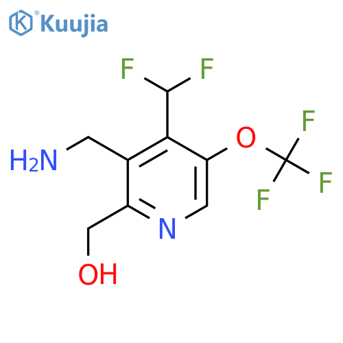 3-(Aminomethyl)-4-(difluoromethyl)-5-(trifluoromethoxy)pyridine-2-methanol structure