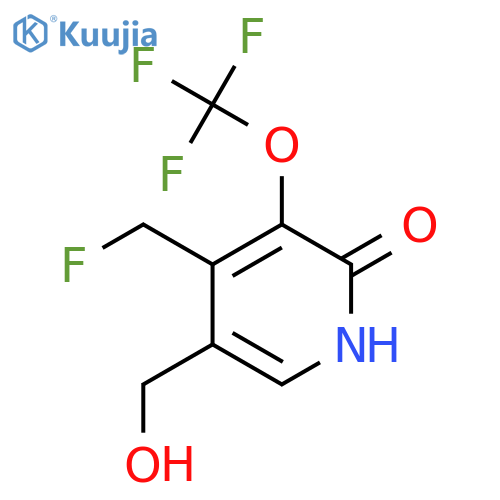 4-(Fluoromethyl)-2-hydroxy-3-(trifluoromethoxy)pyridine-5-methanol structure