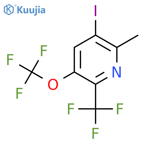 3-Iodo-2-methyl-5-(trifluoromethoxy)-6-(trifluoromethyl)pyridine structure