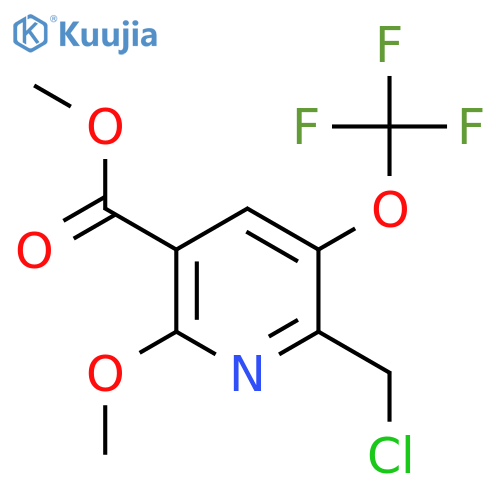 Methyl 2-(chloromethyl)-6-methoxy-3-(trifluoromethoxy)pyridine-5-carboxylate structure