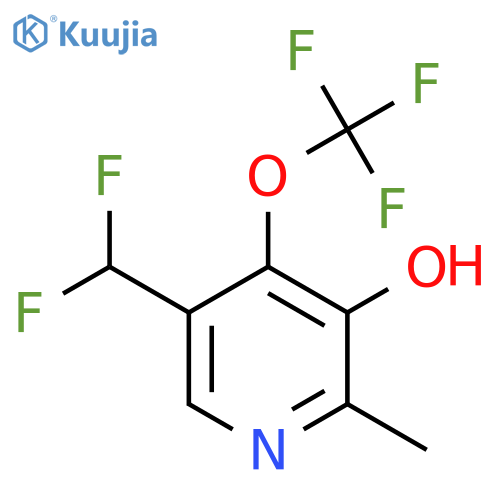 5-(Difluoromethyl)-3-hydroxy-2-methyl-4-(trifluoromethoxy)pyridine structure