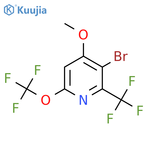 3-Bromo-4-methoxy-6-(trifluoromethoxy)-2-(trifluoromethyl)pyridine structure