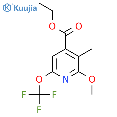 Ethyl 2-methoxy-3-methyl-6-(trifluoromethoxy)pyridine-4-carboxylate structure