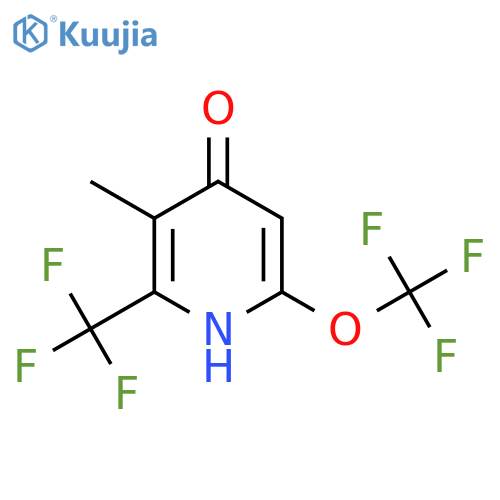 4-Hydroxy-3-methyl-6-(trifluoromethoxy)-2-(trifluoromethyl)pyridine structure