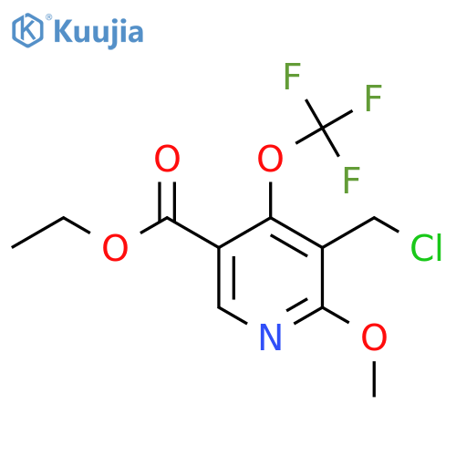 Ethyl 3-(chloromethyl)-2-methoxy-4-(trifluoromethoxy)pyridine-5-carboxylate structure