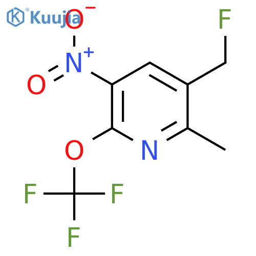 3-(Fluoromethyl)-2-methyl-5-nitro-6-(trifluoromethoxy)pyridine structure