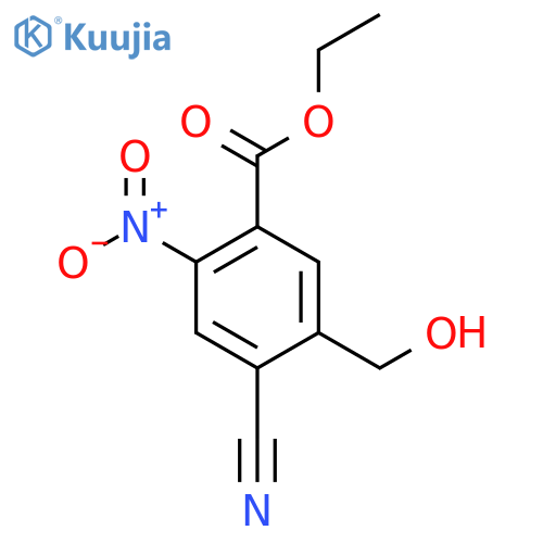 Ethyl 4-cyano-5-hydroxymethyl-2-nitrobenzoate structure