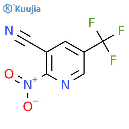 2-Nitro-5-(trifluoromethyl)nicotinonitrile structure