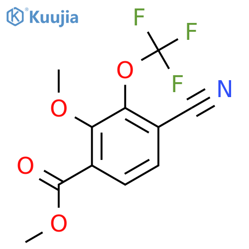 Methyl 4-cyano-2-methoxy-3-(trifluoromethoxy)benzoate structure