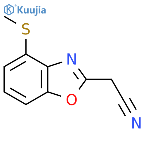 4-(Methylthio)benzo[d]oxazole-2-acetonitrile structure