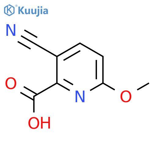 3-Cyano-6-methoxypicolinic acid structure