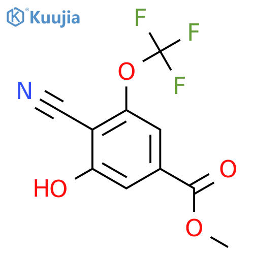 Methyl 4-cyano-3-hydroxy-5-(trifluoromethoxy)benzoate structure