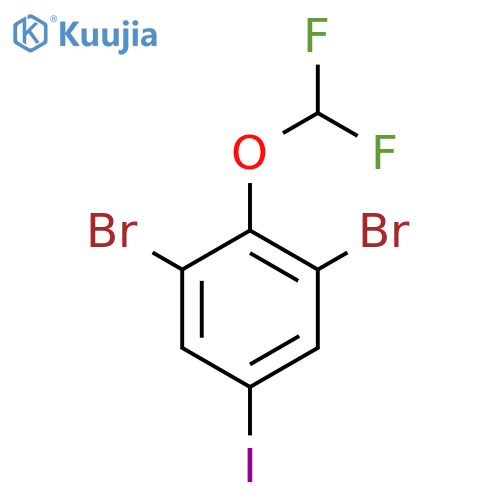 1,3-Dibromo-2-difluoromethoxy-5-iodobenzene structure