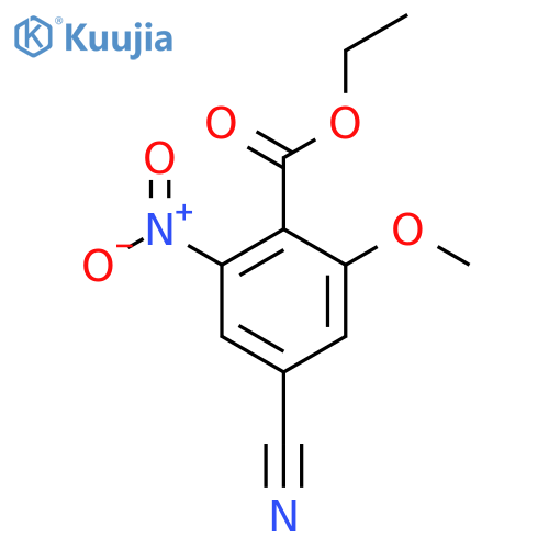 Ethyl 4-cyano-2-methoxy-6-nitrobenzoate structure