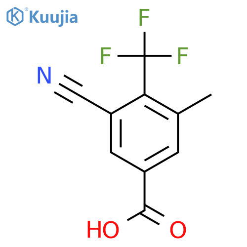 3-Cyano-5-methyl-4-(trifluoromethyl)benzoic acid structure