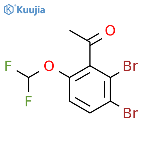 2',3'-Dibromo-6'-(difluoromethoxy)acetophenone structure