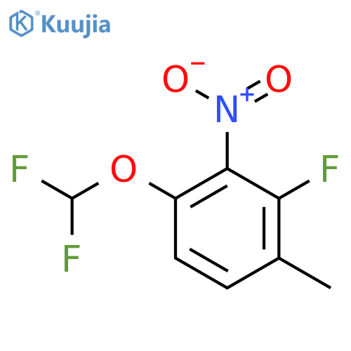 4-Difluoromethoxy-2-fluoro-3-nitrotoluene structure