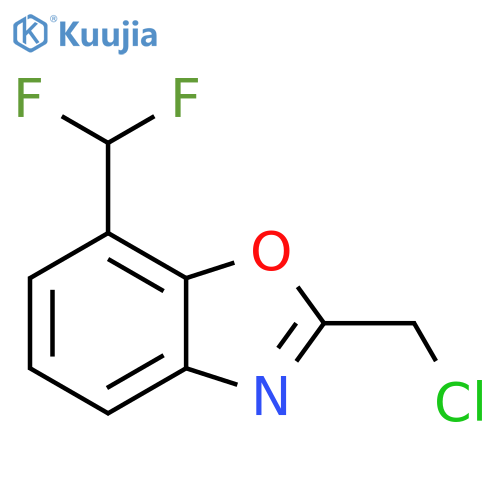 2-(Chloromethyl)-7-(difluoromethyl)benzo[d]oxazole structure