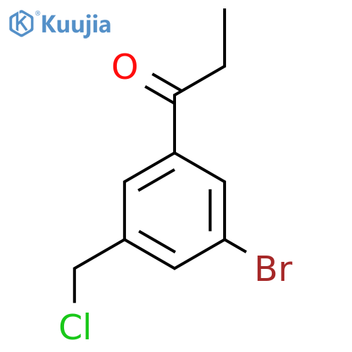 1-(3-Bromo-5-(chloromethyl)phenyl)propan-1-one structure