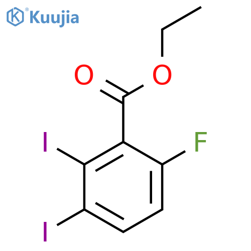 Ethyl 2,3-diiodo-6-fluorobenzoate structure